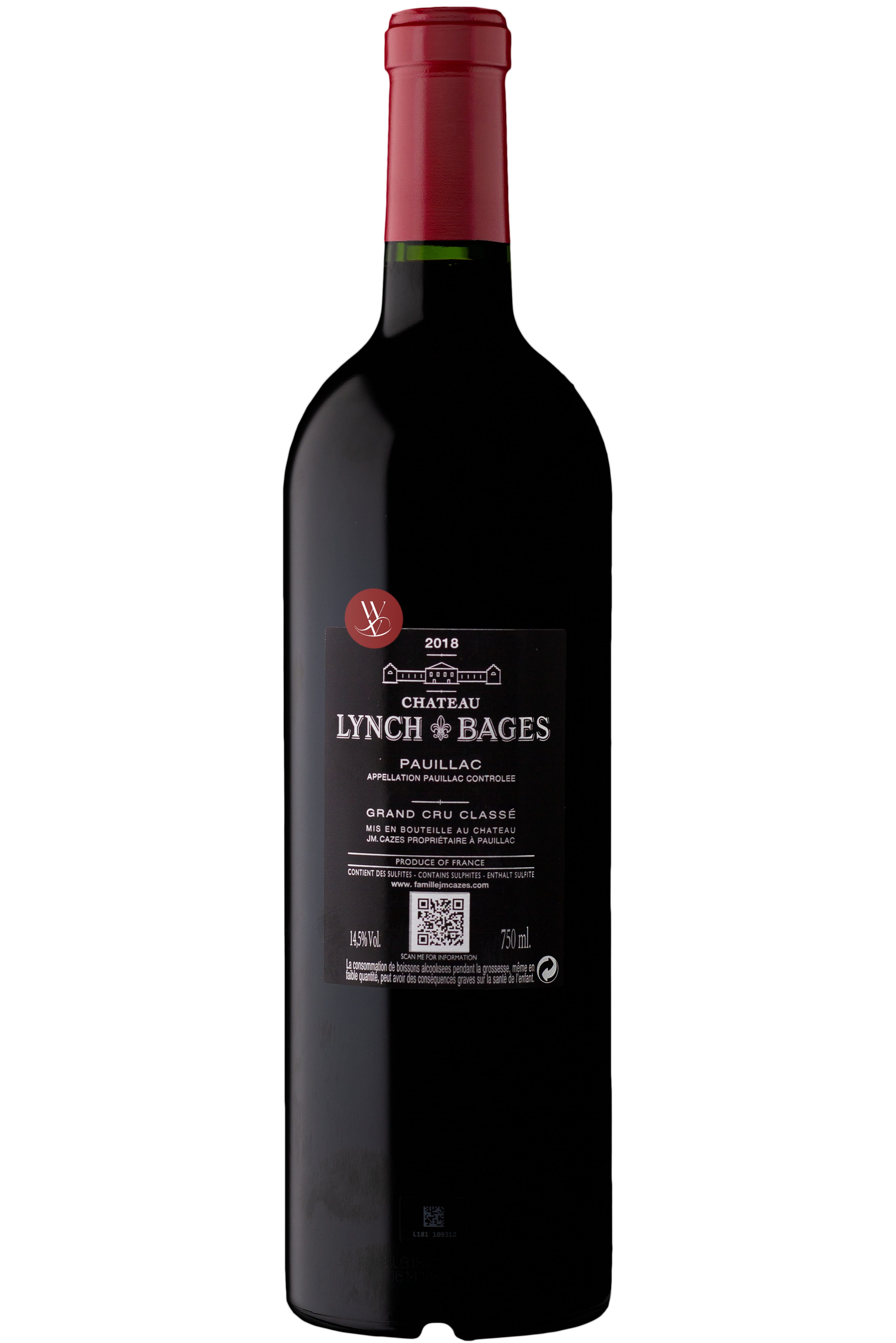 WineVins Château Lynch-Bages Tinto 2018